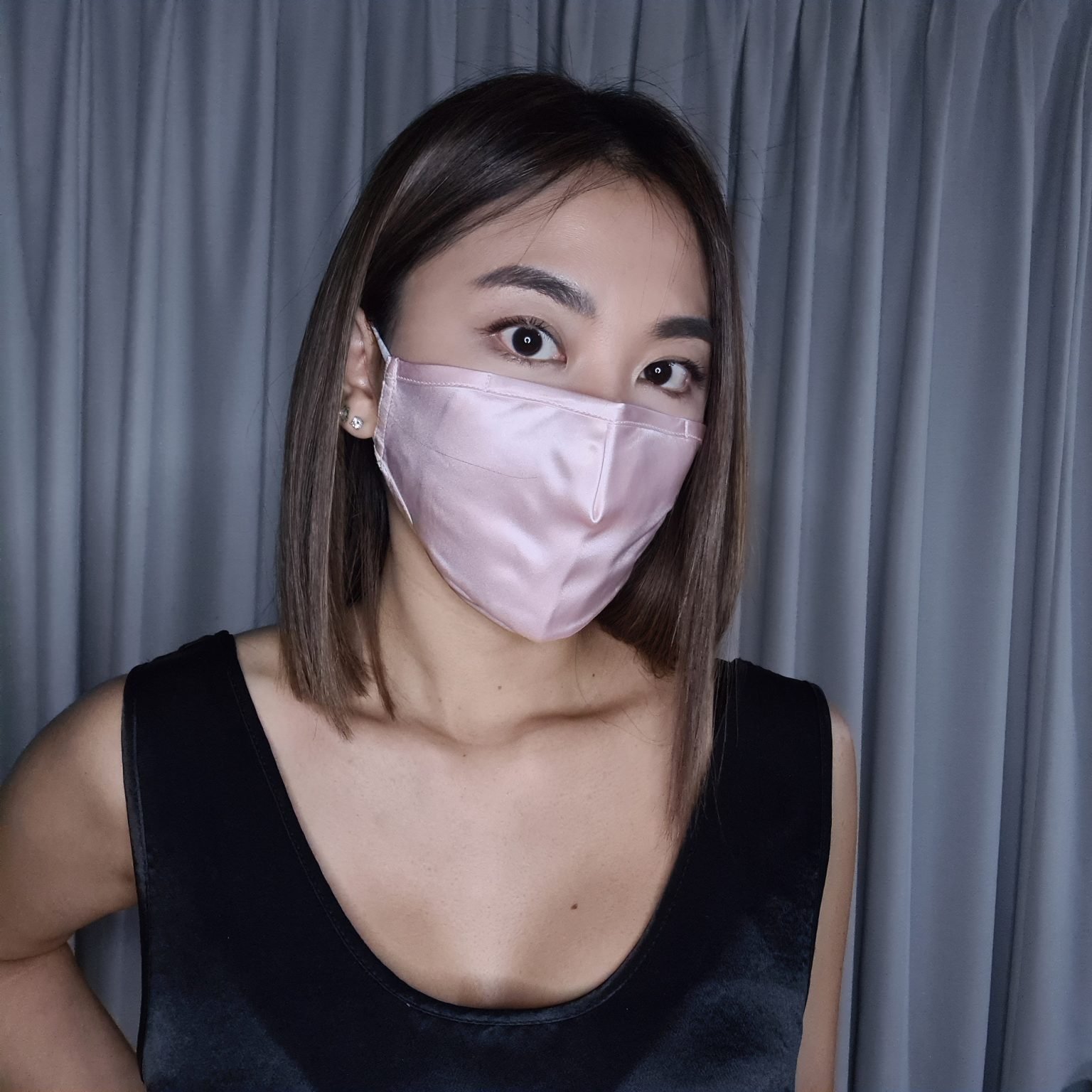 3 Layer Silk Face Mask Rose June Silk